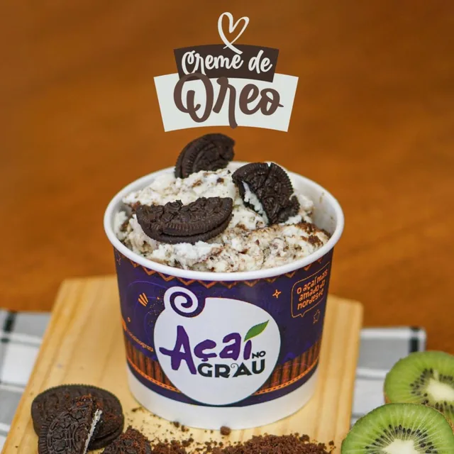 Produto Açaí no Grau com creme de Oreo
